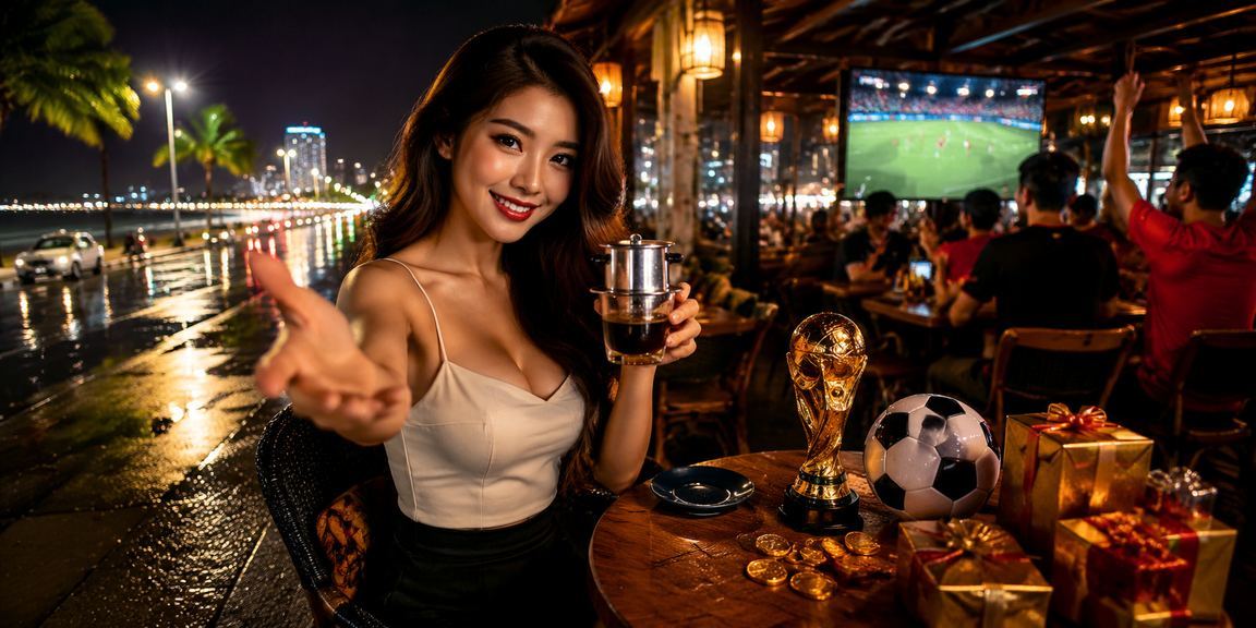 Người dùng Vũng Tàu xem kèo bóng đá và nhận voucher k14 khi uống cà phê buổi sáng
